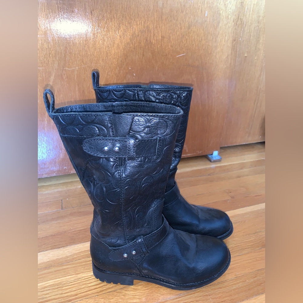 Black coach boots